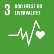 Ikon bærekraftsmål 3, god helse og livskvalitet