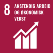 Ikon bærekraftsmål 8, anstendig arbeid og økonomisk vekst
